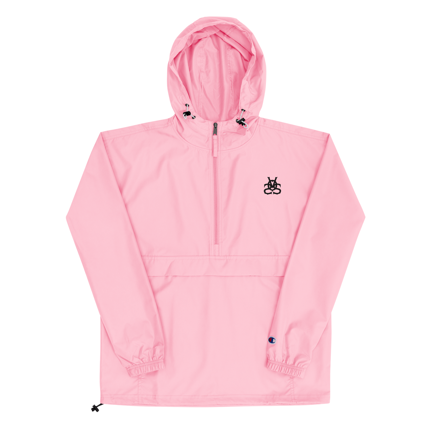 "Logo" Packable Jacket Pink