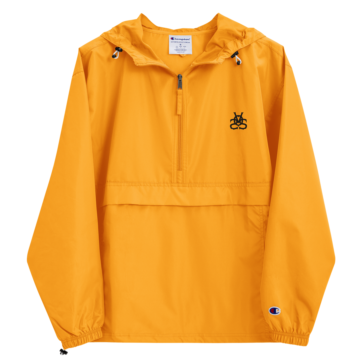 "Logo" Packable Jacket Yellow